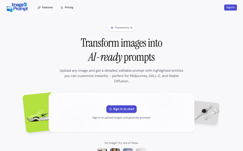 image2prompt