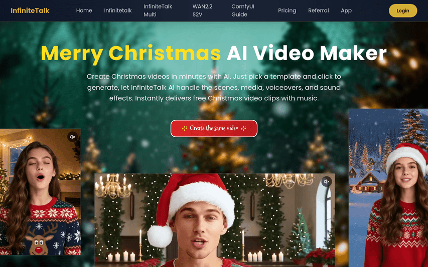 Merry Christmas AI Video Maker