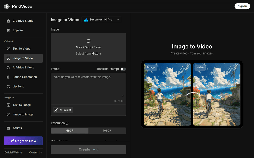 MindVideo AI: Free AI Video Creator