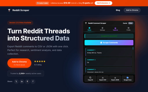 Reddit Comment Scraper