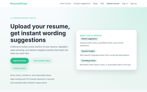 ResumeAITools