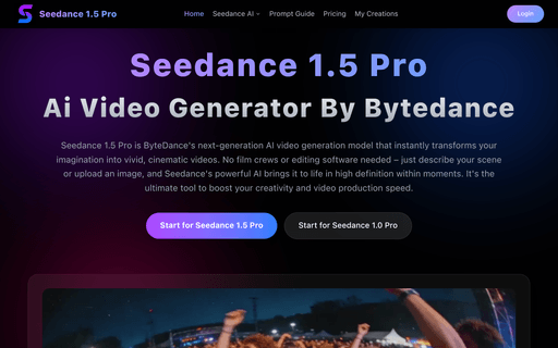 Seedance 1.5 AI Video Generation