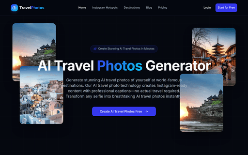 TravelPhotos AI
