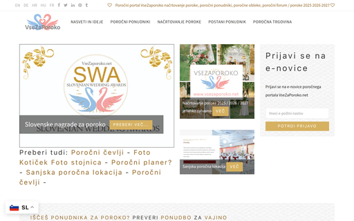 VseZaPoroko Wedding Portal – Plan Your Dream Wedding in Slovenia